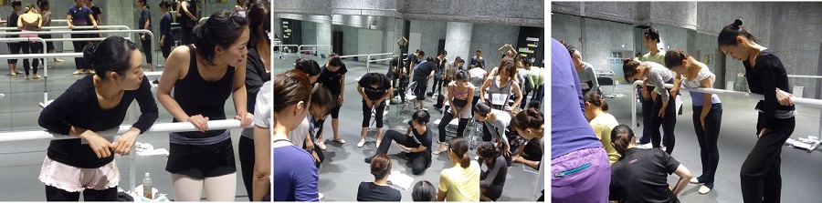 話し合い、確認しあい、踊りを見る。そうすることで机上の解剖学ではなく現場で使える解剖学になるとDLSは考えます。