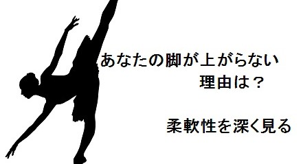 Read more about the article あなたの脚が上がらない理由は？柔軟性を深く見る