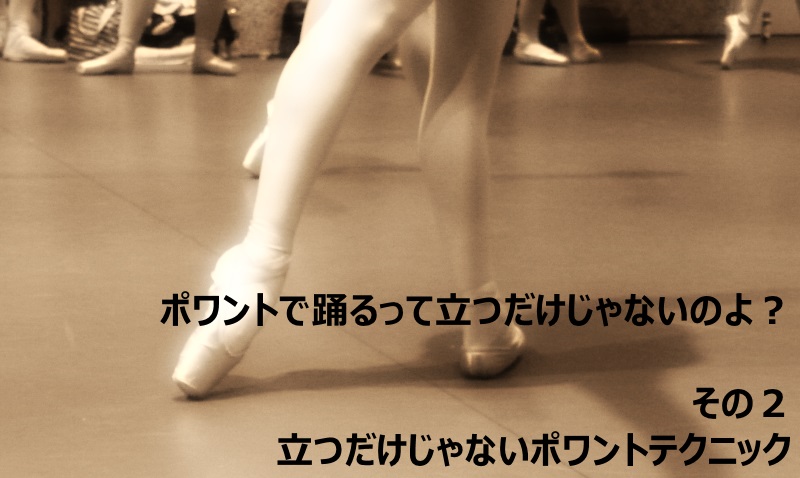 Read more about the article ポワントで踊るって立つだけじゃないのよ？その２