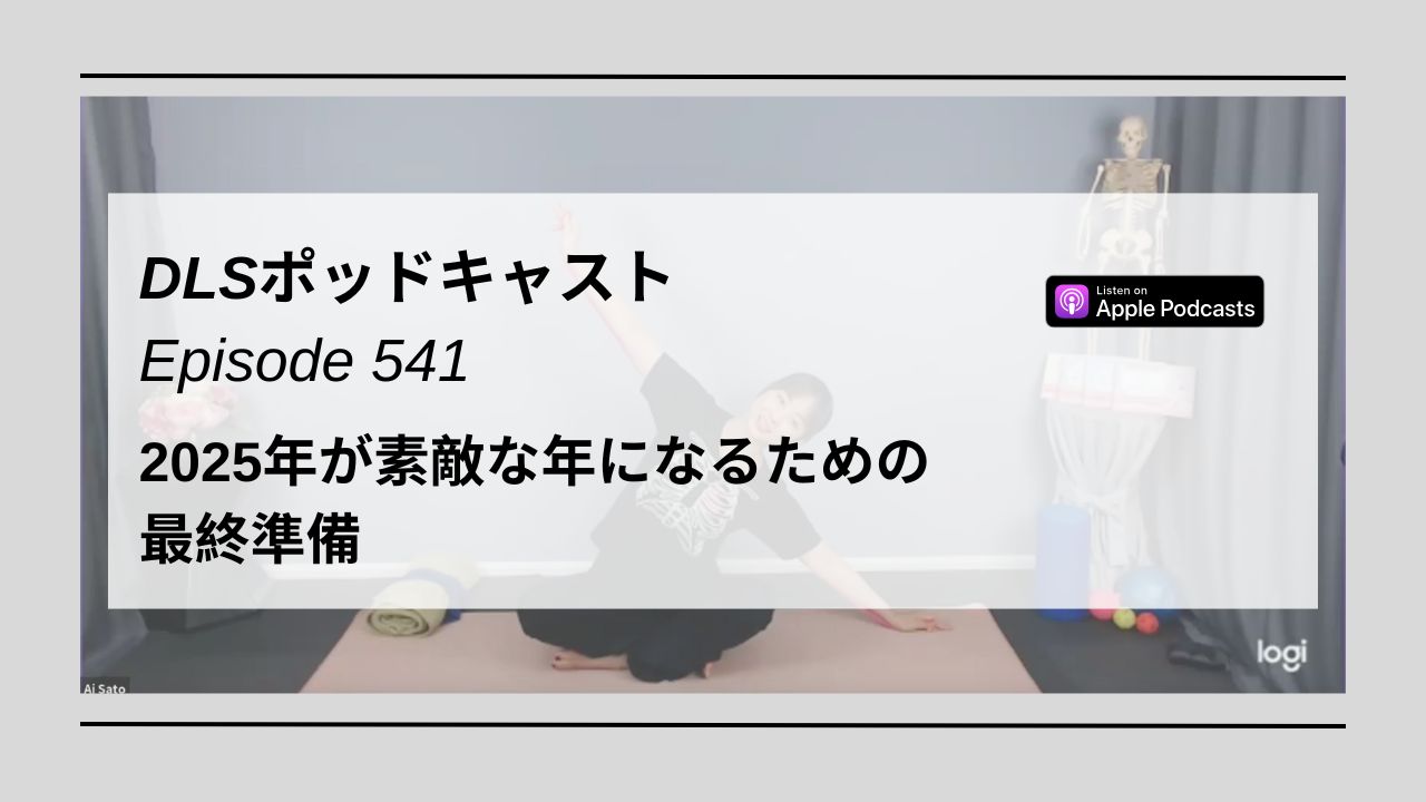 Read more about the article DLSポッドキャスト epi541　2025年が素敵な年になるための最終準備